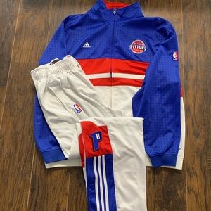 Detroit Pistons Adidas Warm Up Suit